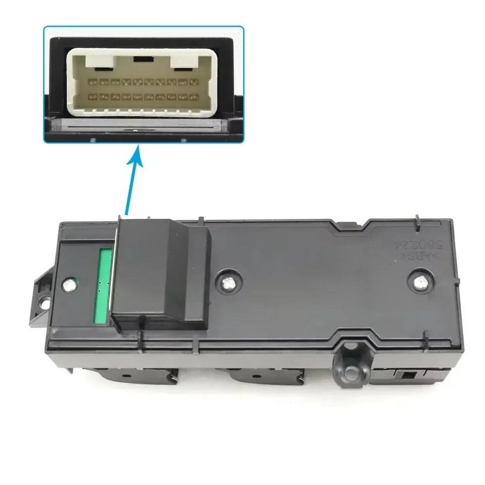 Set Interruttori Alzacristalli Retroilluminati Per Guida A Sinistra - Compatibile Con Toyota RAV4, Camry, Corolla, Yaris, Highlander, Vios (2006-2018) - Plastica ABS Nera