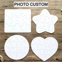 Photo Custom Cardboard Round Love Star Jigsaw Puzzle Personalized Picture DIY Toys Decoration Collectiable Funny Cartoon Gift