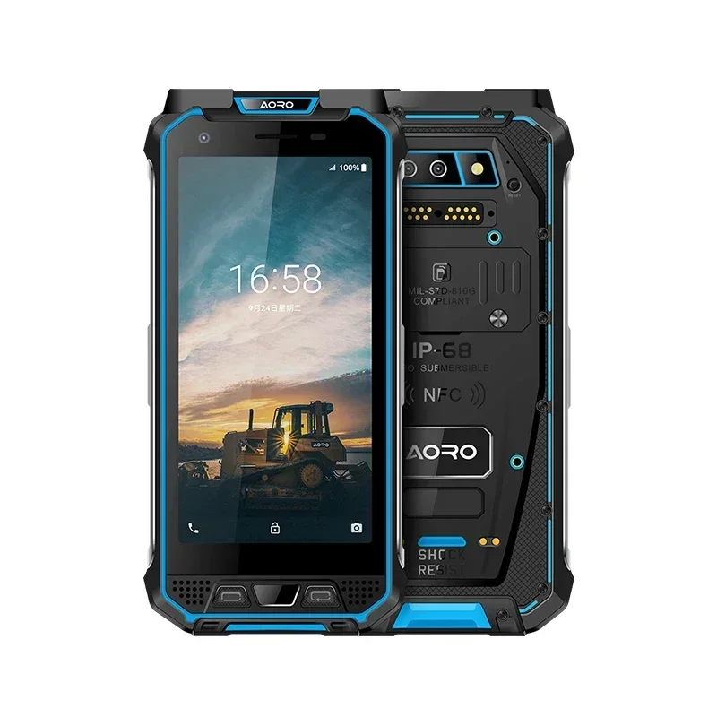 AORO M5 디지털 아날로그 4G DMR 무전기 본질안전 Zone 1 Division 21 Ex IECEx 방폭 워키토키 러기드폰