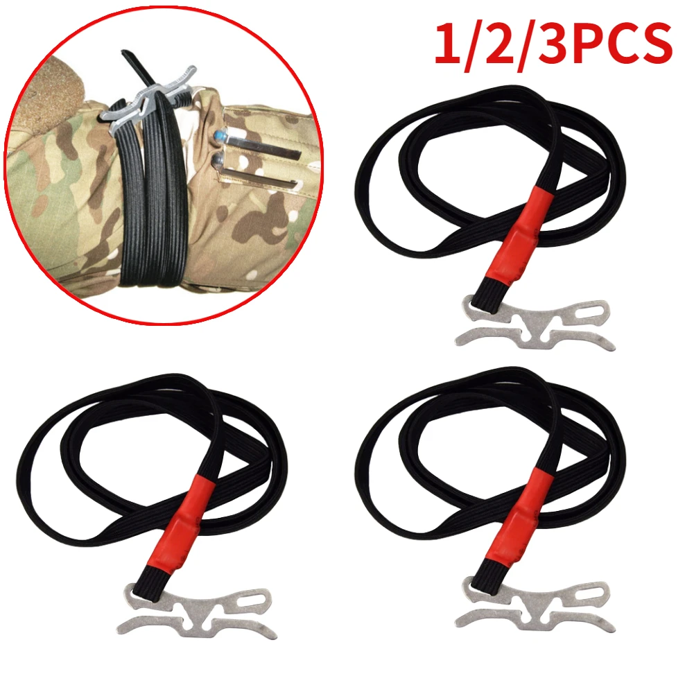 Tourniquet Kit Tactical Tourniquet 1/2/3pcs Tourniquet Survival Combat Application Red Tip Medic Emergency Belt Aid For Outdoor Exploration Hiking Hunting