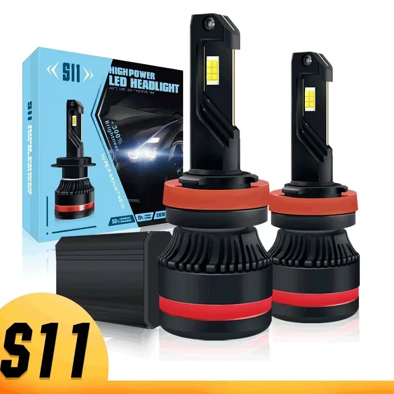 2PCS LED H7 Car Headlight Bulb H11 H4 White Light Led Lights H3 H8 9005 9006 9012 Auto Headlamp Fog Light 12V 24V S11 Headlight