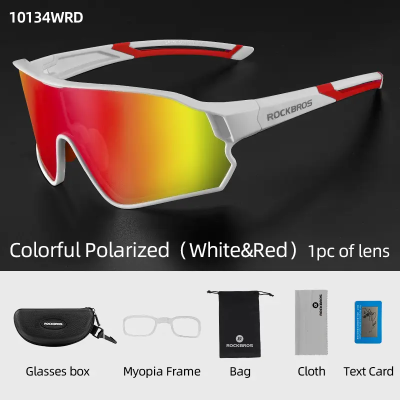 ROCKBROS Polarized Bike Glasses UV400 Sun Protection Cycling Sunglasses Ultralight Large Frame MTB Road Bicycle Eyewear Glasses - Image 10