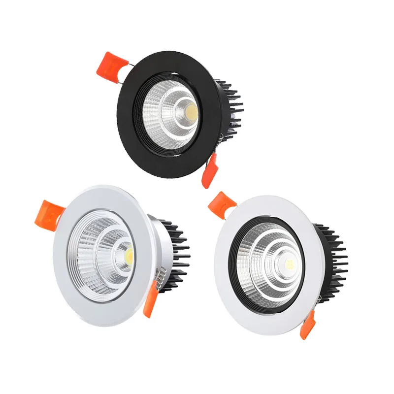 Dimmable Recessed Led Downlight COB Spot Light 5w 7w 9w 12w 15w 18w AC85-265V Lamp Bulbs Ceiling Indoor Home Hotel Decoration led ceiling light led downlight led spotlight led replacement bulb