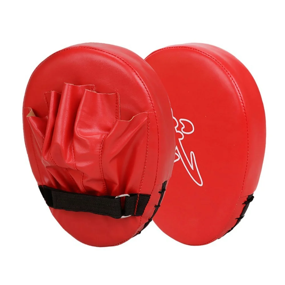 Cible De Frappe Incurvée 5 Doigts PU – Boxe, Muay Thai, Taekwondo, Sanda (Rouge)