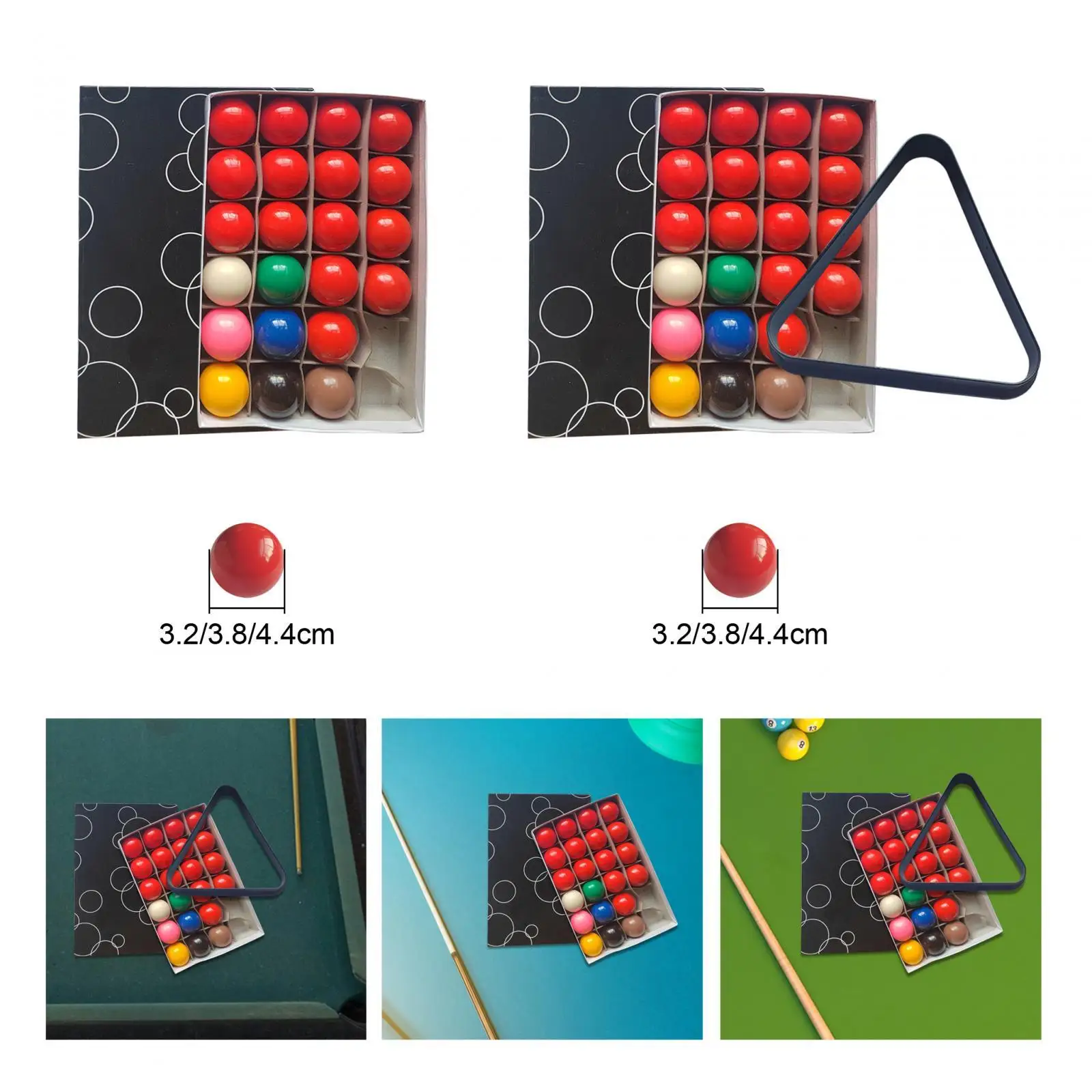 22x Mini Billiards Snooker Balls Set Pool Table Accessories Toys Kids Pool Ball