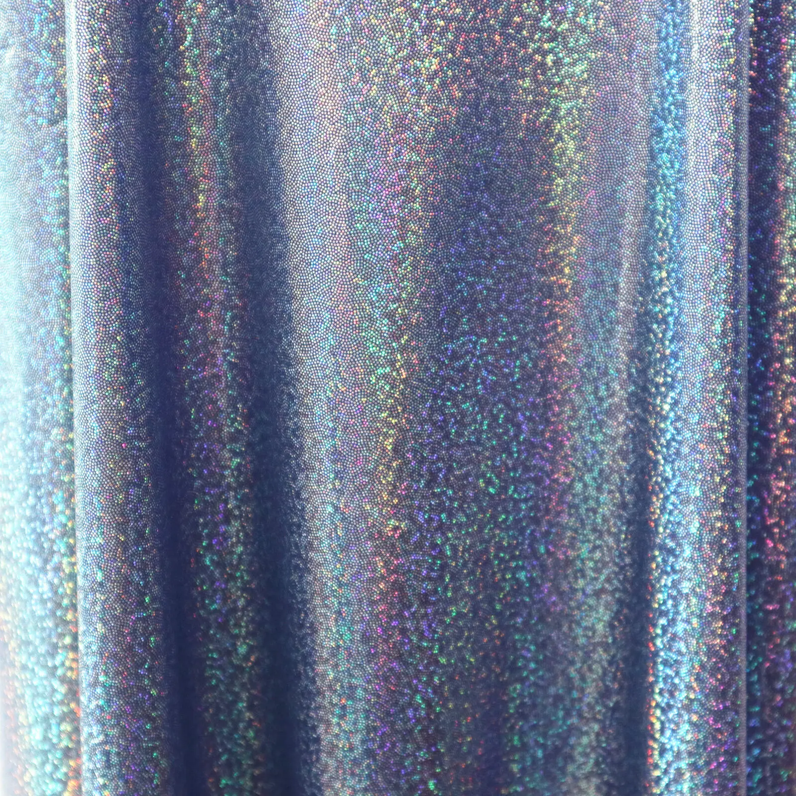 Glitter Laser Iridescent Holographic Polyester Fabric