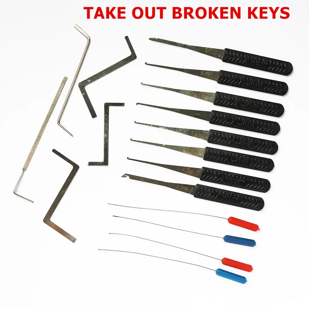 Universal Lock Repair Tool Set – Comprehensive DIY Key Extraction Kit with Tension Wrenches