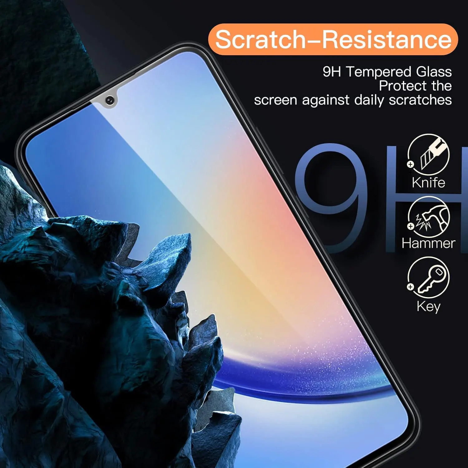 Premium Tempered Glass Screen Protector - 3-Pack