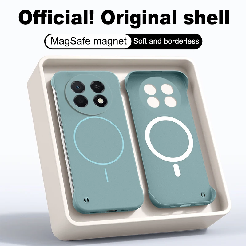 MagSafe Frameless Shockproof Matte Hard PC Case - Ultra Thin Back Cover