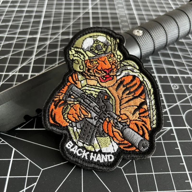 Beast Warrior Tactical Patch Tiger Soldier Hook and Loop