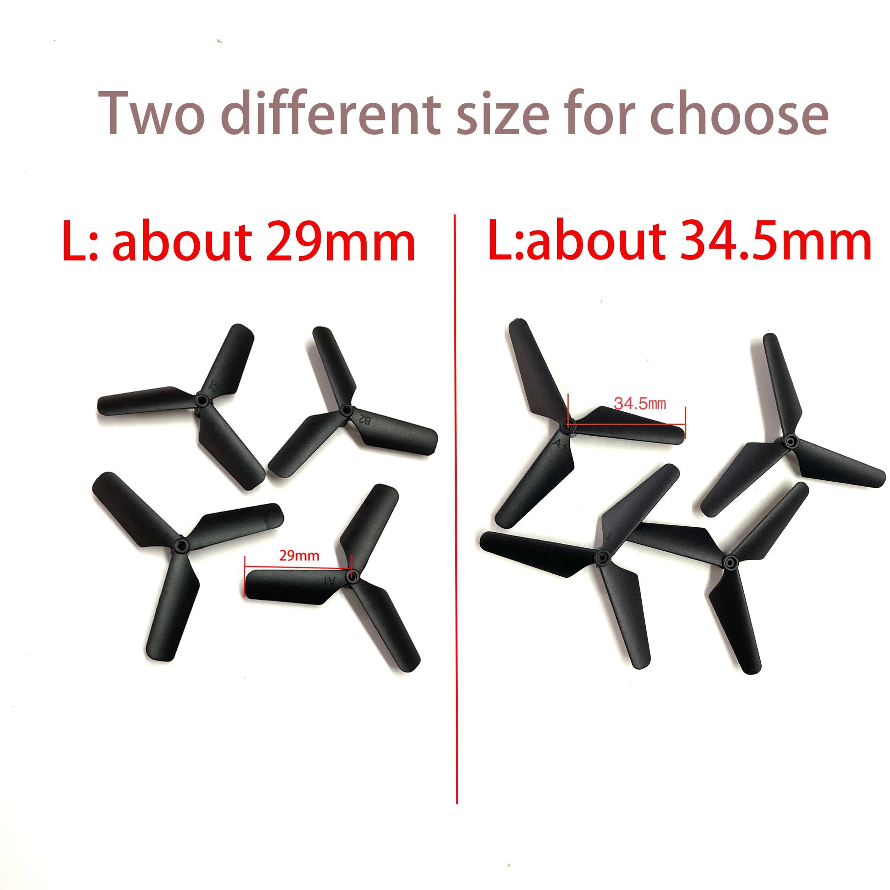 Tri-Blade Foam Glider Propellers for RC Airplanes & Drones