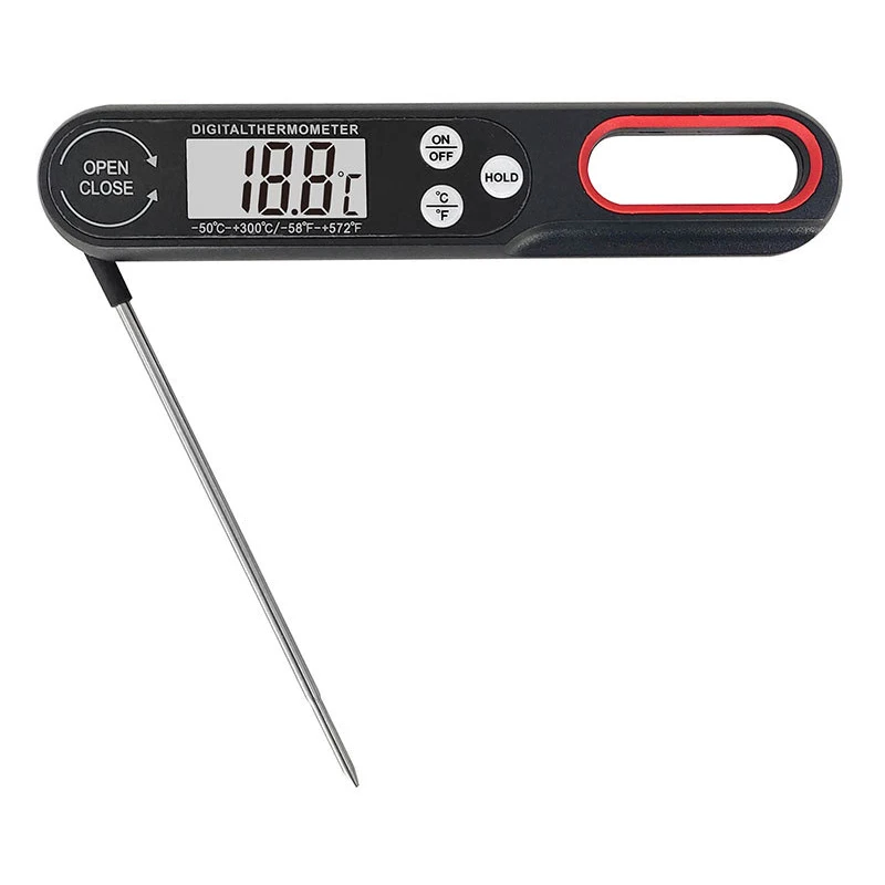 Digital Food Thermometer for Cooking and BBQ - Accurate Temperature Gauge for Meat and Milk