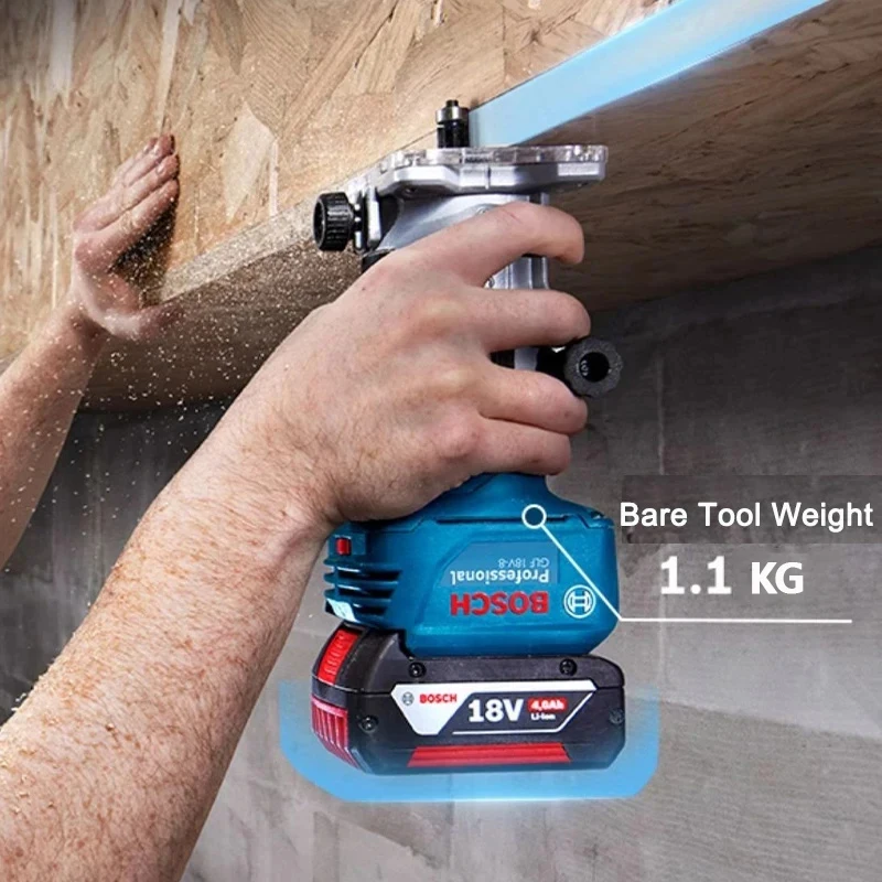 Bosch GLF 18V-8 Wood Router Machine 18V Cordless Brushless 30000RPM Grooving Carving Milling Holes Carpentry Electric Trimmer 4