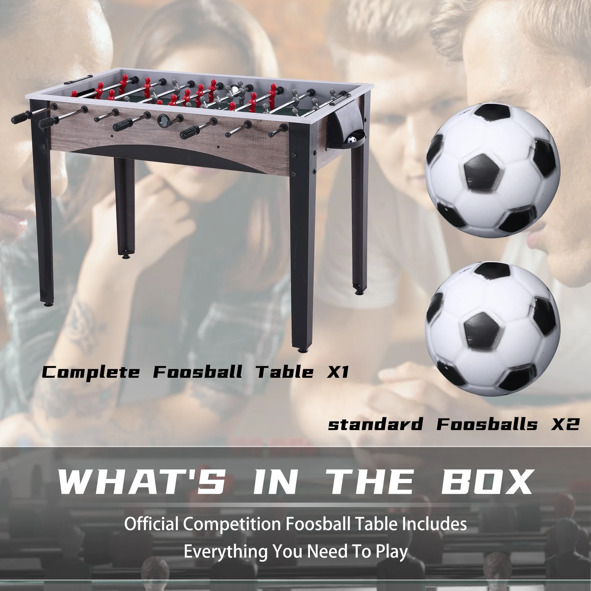 High Quality Luxury Metal Foosball Table Game Table Soccer for Entertainment