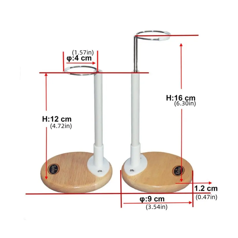 Wooden Base Doll Stands Figure Models Plastic Support Doll Display Holder Organizer Bracket Adjustable Action Figure Stand