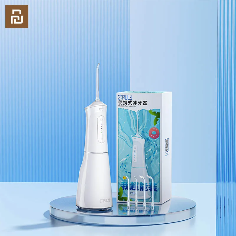 

Xiaomi youpin Inpley 400 мл, очень большой резервуар для воды, ополаскиватель зубов, зубная нить MLG1Plus, частота отскока 1600 раз/мин