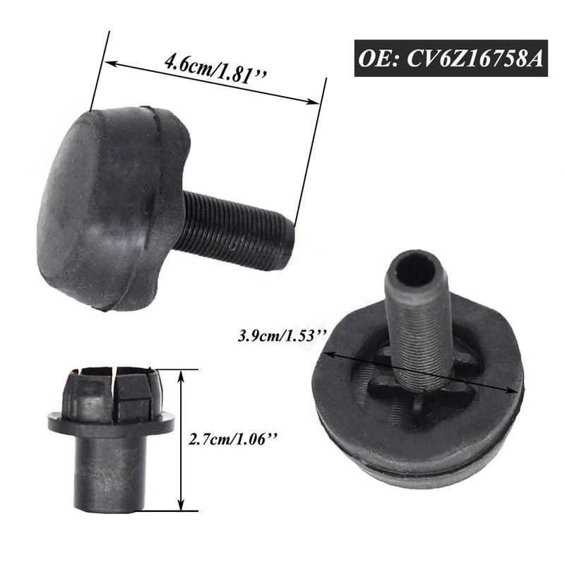 2PCS CV6Z16758A Suitable for Ford Lincoln MKC Hood Cushion Rubber Limit Rubber Car Hood Cushioning Accessories car hood cushion accessories