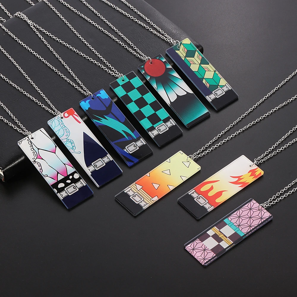 

Anime Demon Slayer Necklace Cosplay Agatsuma Zenitsu Hashibira Inosuke Prop Jewelry Necklace Accessory for Fans Gifts