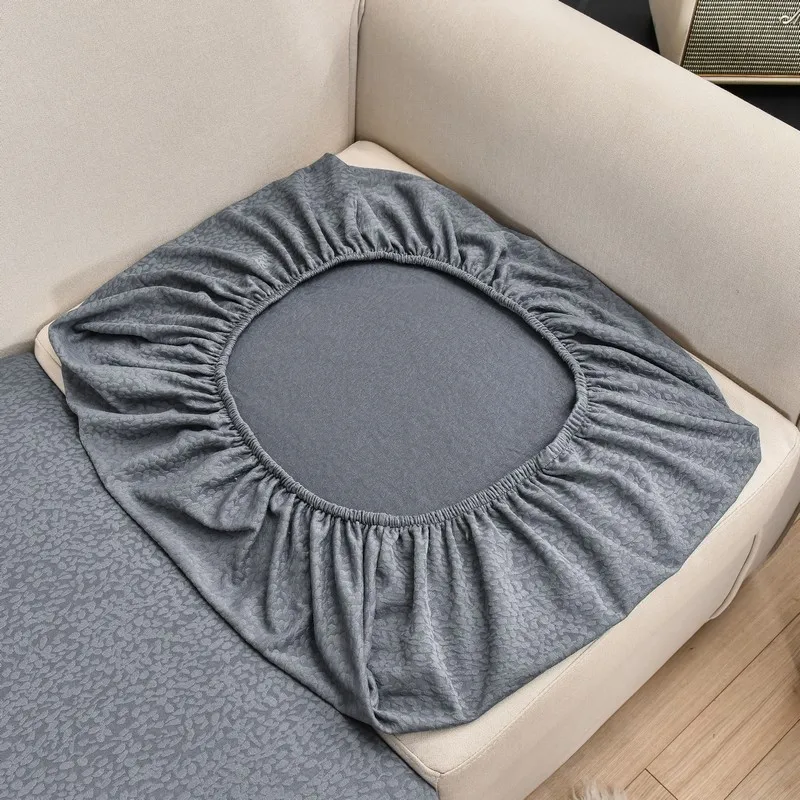 Sofa Cushion Cover Waterproof Polyester Slipcover For Living Room Funiture Protector Seat Cushion Elastic Solid Color 6