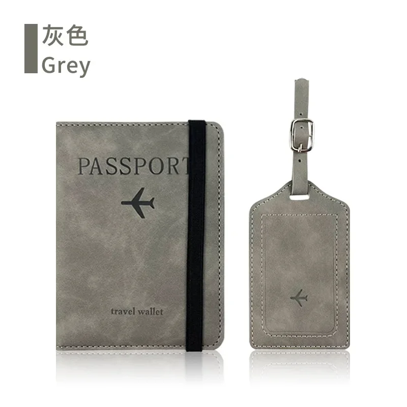RFID Blocking Travel Passport and Credit Card Holder Case - Stylish PU Leather Protective Accessory