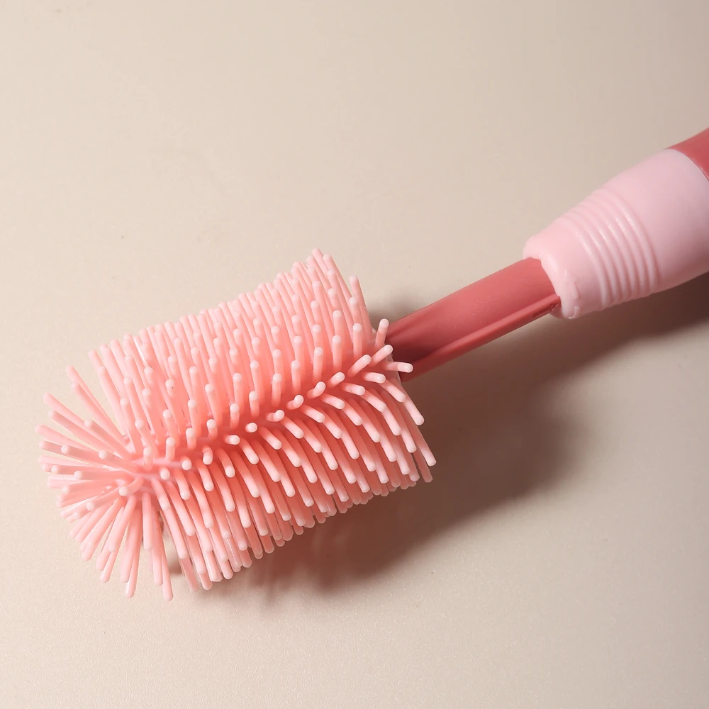 مجموعة تنظيف زجاجات الأطفال 4 في واحد، فرشاة لهاية...