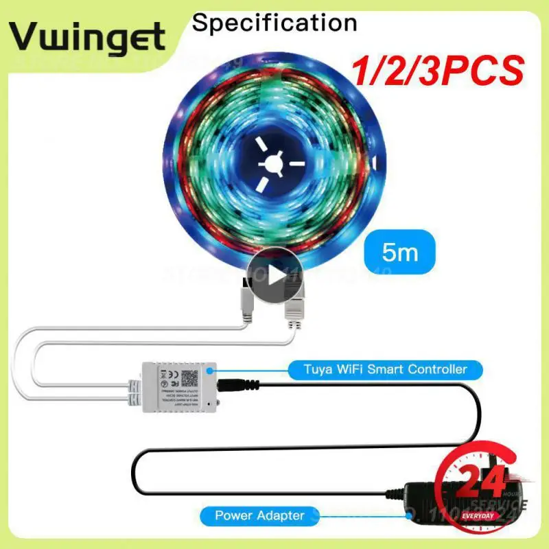 

1/2/3PCS Strip Light USB RGB 5050 5V Flexible Lamp Ribbon TV Desktop Screen BackLight Diode Night Room Festival