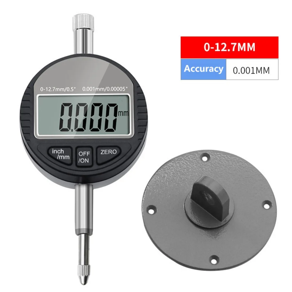 Waterproof Precision Digital Dial Indicator Gauge - 0-12.7mm Measurement Range