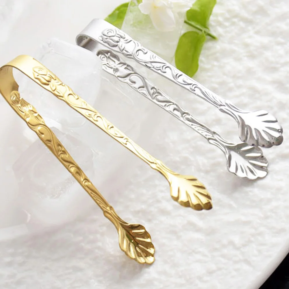 Party Small Tea Bar Utensil Bread Coffee Ice Tongs Food Serving Clip Kitchen Accessories Cube Sugar Tongs