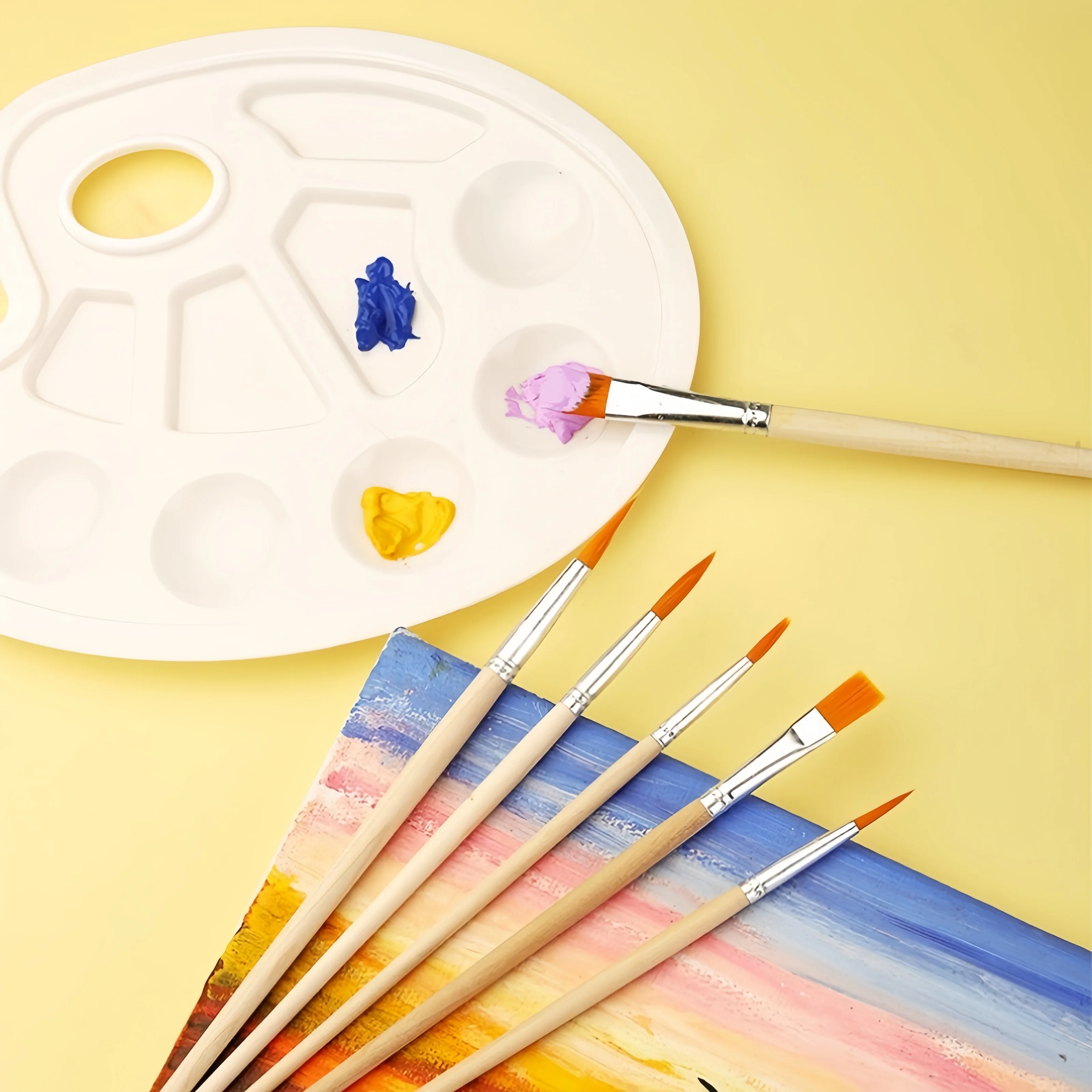 Color Palette Watercolor Palette Gouache watercolor brush Palette set painting brush Art painting oil