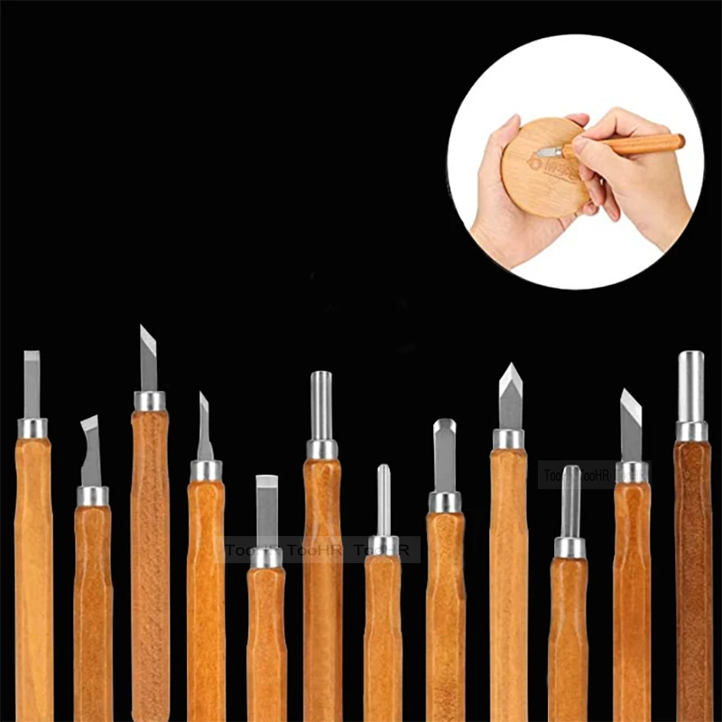 

tool Knife Seal set Pen Handmade Woodworking Knife Multifunctional Carving Jade Tools 12pcs Engraving Wood Carving Carpenter kit