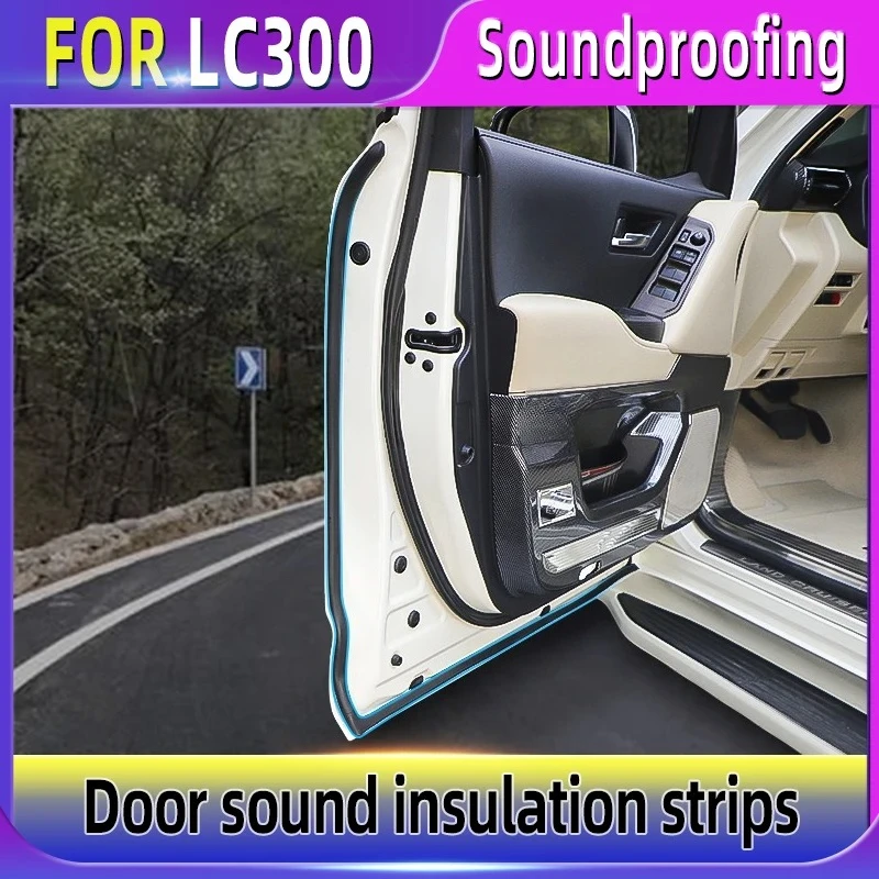 Car Door Seal Strip Rubber Double Layer Sealing Protector Soundproof Waterproof  for Land Crusier LC300 LC200 Car Accessories