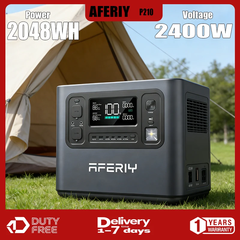AF-P210: 2400W 2048WH Lithium Battery - Compact Portable Power Station ...