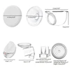 7Pcs /set for S12 Electric Breast Pump Replacement Accessory Silicone Horn Diaphragm Milk Collector Nursing Cup Duckbill Valves 6