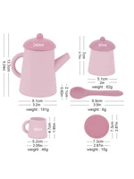 TYRY HU Teacup Children Toy Simulation Kitchen Utensil BPA Free Silicone Kid Education Pretend Play Toy Gift 2