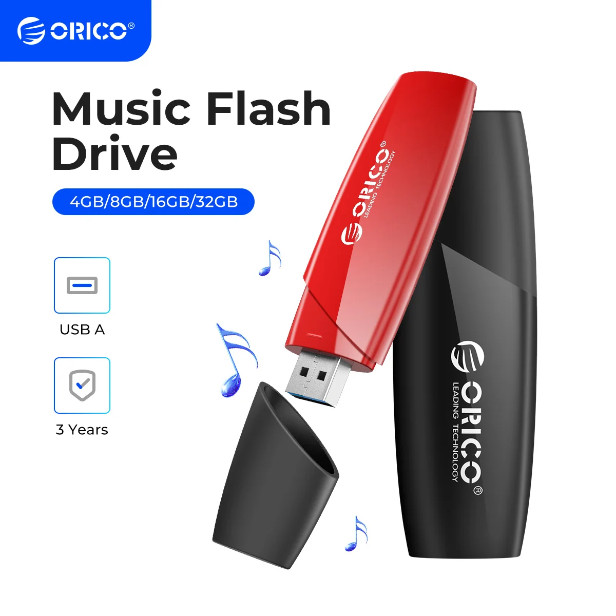 Vermelha Preta do Pendrive da Vara do Usb 2.0 para o Armazenamento Externo o Flash Novo da Movimentação 4gb 8gb 32gb da Pena das Movimentações do Usb da Tendência Usb2.0 de Orico Cor