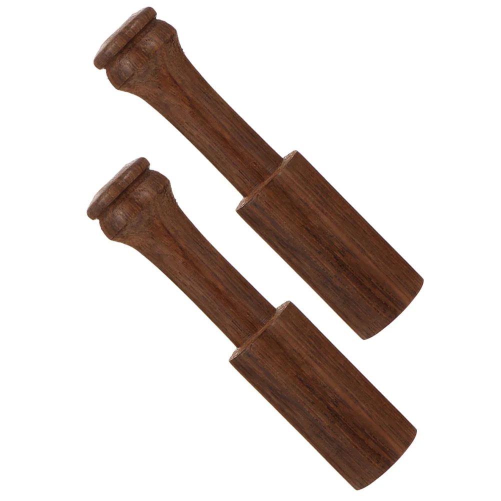 

2 Pcs Yogaaccessories Buddha Sound Bowl Striker Firing Pin Gong Mallet Parts Wood Accessory Meditation