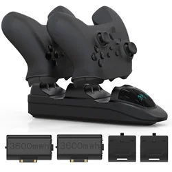 Dual Charging Dock with Rechargeable Battery Packs (X--115B)