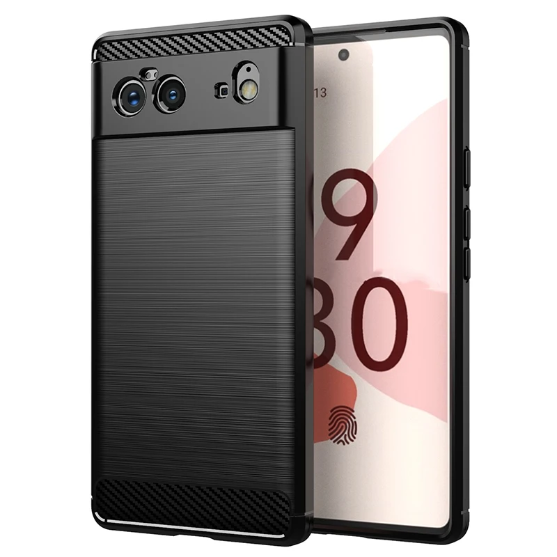 Carbon Fiber Shockproof Silicone Case
