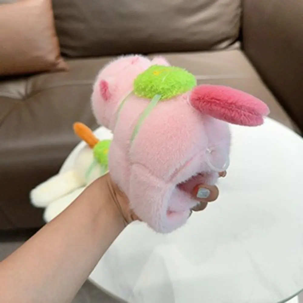 Capybara Rodent Slap Bracelet Series Wagging Tail Rotatable Plush Doll Slap Bracelet Wrist Style Cute Doll