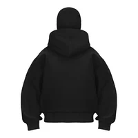 Balaclava Fashion Personality Hoodie Men Soild Color Double Layer Hooded Pullover Sweatshirt Y2k Retro Hip Hop Winter Streetwear 2