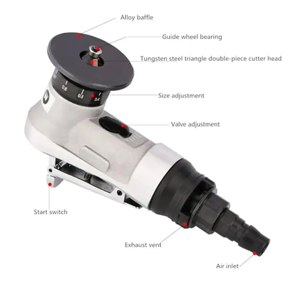 30000 RPM Mini Chamfering Trimming Machine With Triangular Tungsten Steel Blades & Aux Bearing Lightweight Fast Cut Adjustable