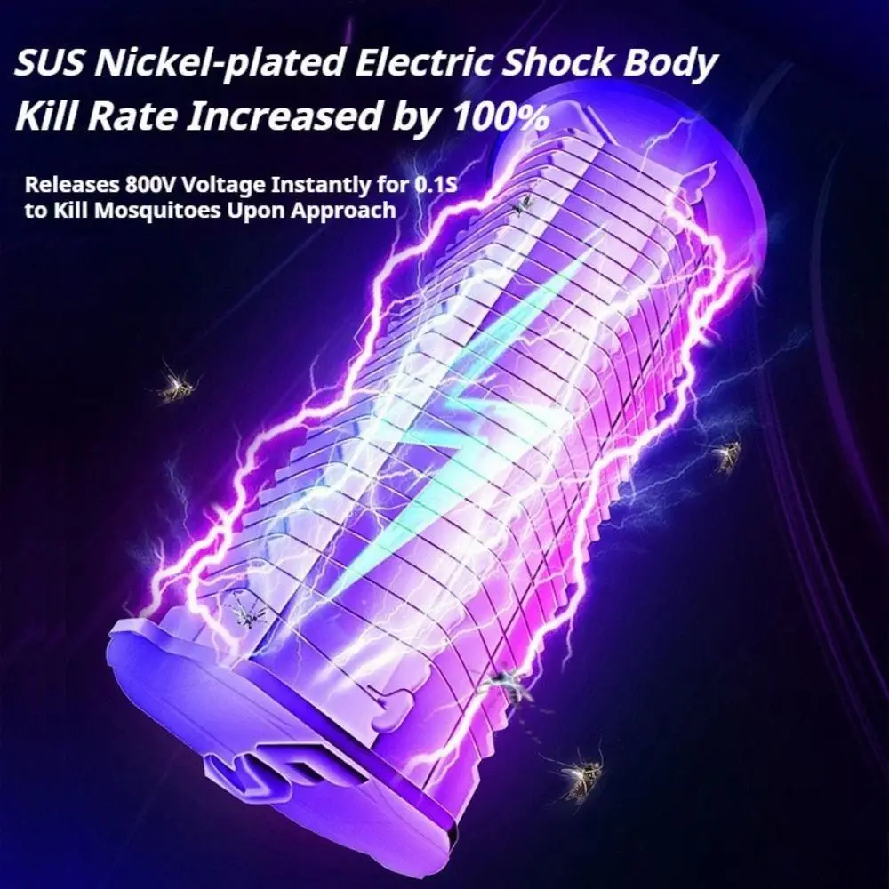 2 in 1 LED 모기 킬러 전구 플러그인 램프 홀더 포함 모기 퇴치 램프 에너지 절약 360도 벌레 포획 조명