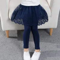 Baby Girl Princess Legging With cake Tutu Skirt Pants Child Mesh Spring Autumn Culottes Fake Two-piece Leggings Trousers 1-6T 3