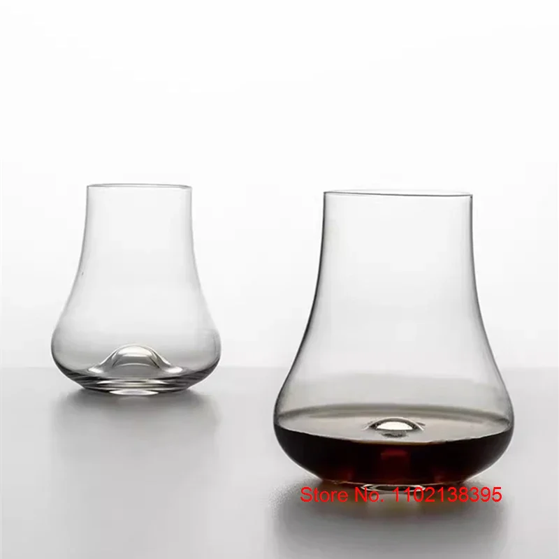 Professional Whisky Snifer Glass Niche Crystal Wine Tasting Glasses Concave Bottom Gather Aroma Smell Whiskey Copita Nosing Cup