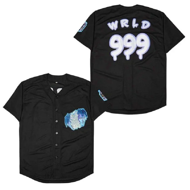 

Baseball Jerseys JUICE WRLD #999 LYRICAL LEMONADE Sewing Embroidery High Quality Sports Outdoor Hip Hop Black 2023 New ventilate