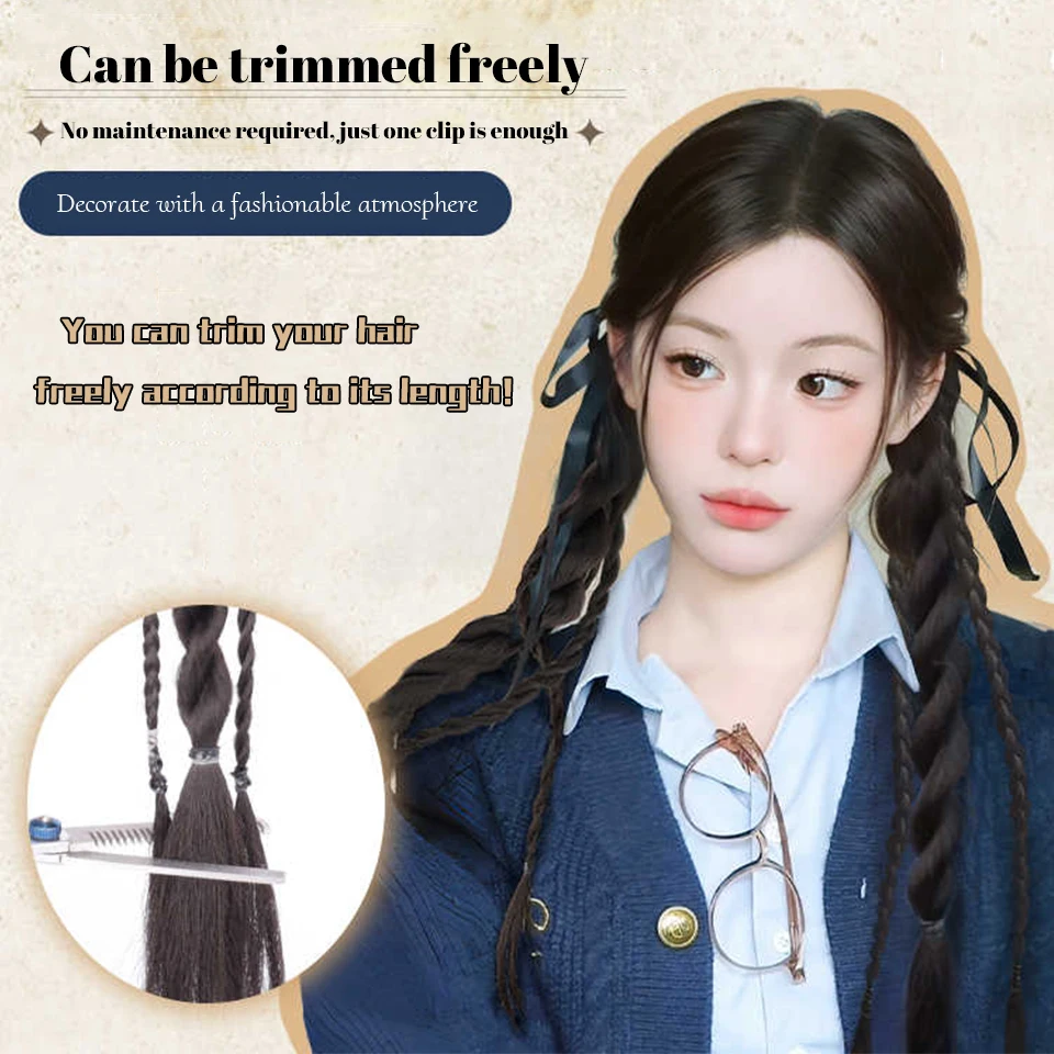 Synthetic Heat Resistant Ponytail Hair Extensions For Women