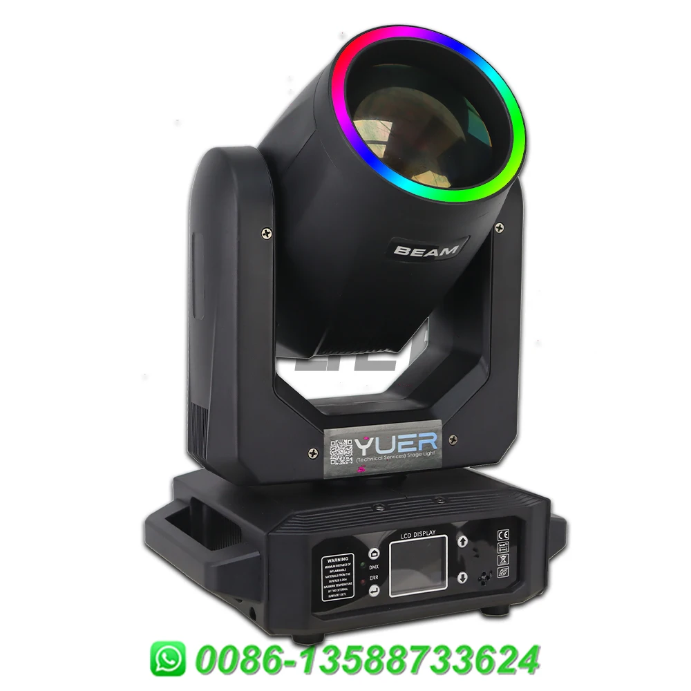 Description Picture 3 of itemLED Moving Head Light 200W Beam Spot Satge Lamp With Aperture 18 Prism Rainbow Effect Dj Dmx Disco Party Club Bar Stage Lighting