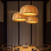 Hot Sale Decor Wooden Lamp Bar Cafe Festival Hotel Lantern Decoration Rattan Bamboo Woven Camping Craft Table Decor Lamp 2