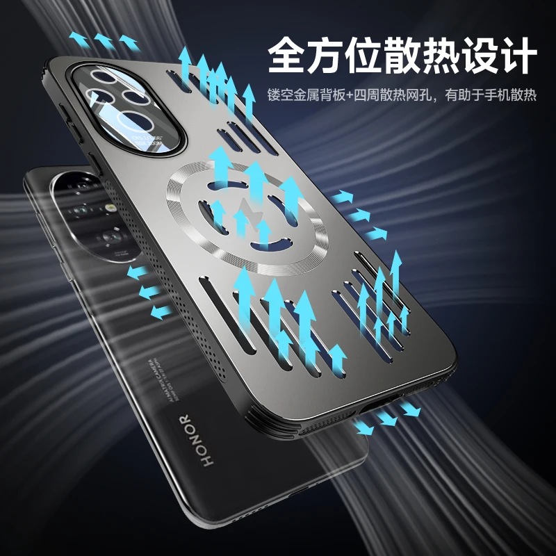 Ultra Magsafe Charging Metal Heat Dissipation Case - Aluminum Alloy Hard Shockproof Bumper