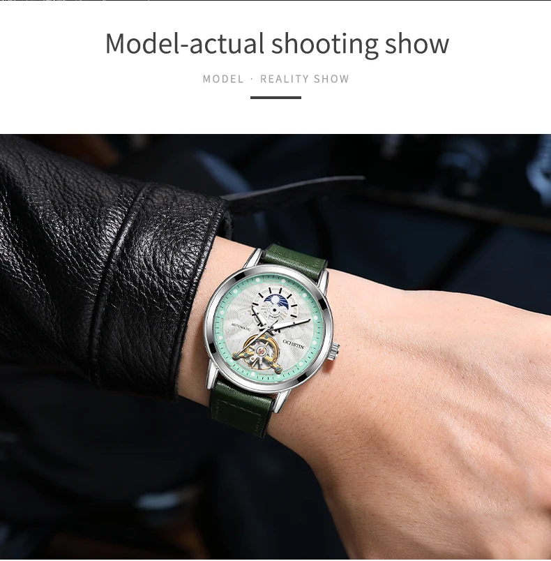 Men's Automatic Mechanical Watch With Tourbillon And Open Heart_voghion.com
